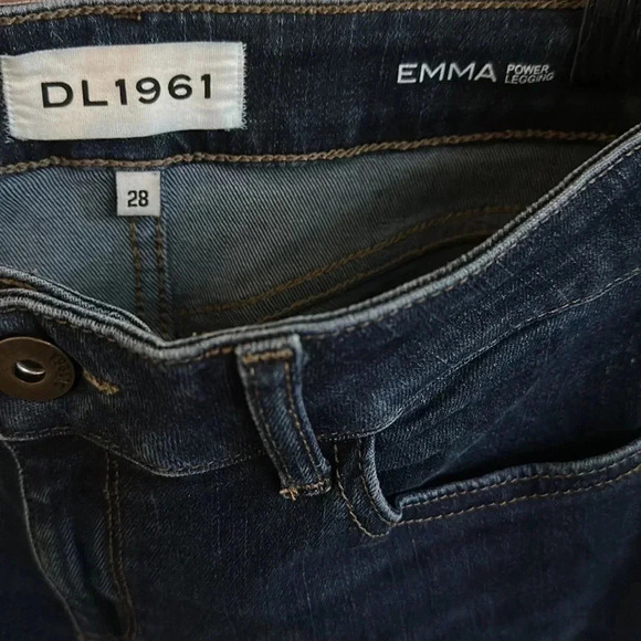 DL1961 Emma Power Legging Dark Wash Jeans Size 28 - Picture 6 of 6